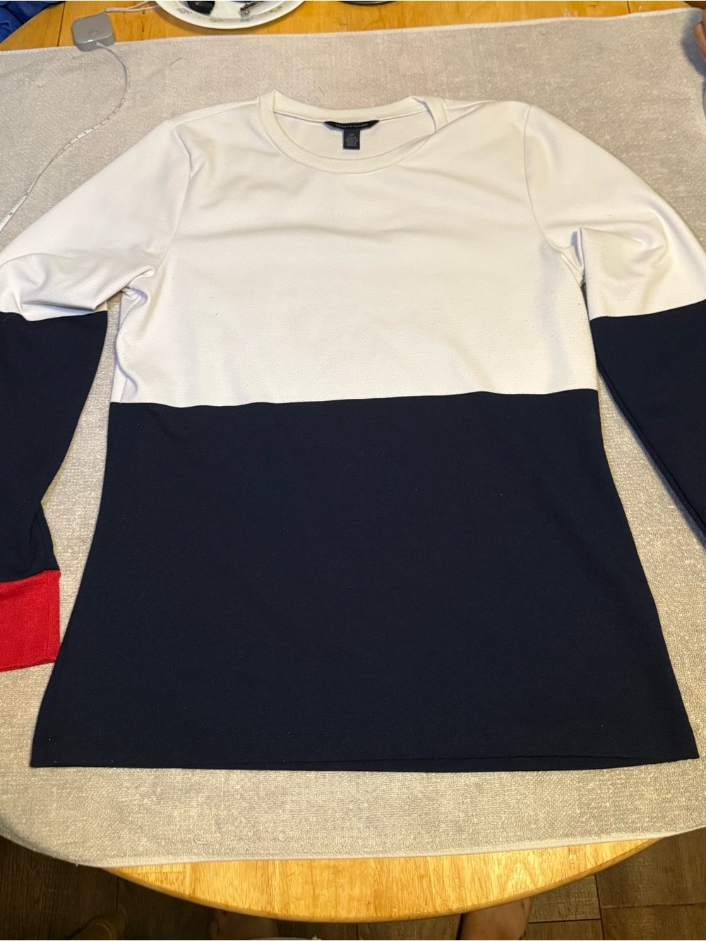 Tommy Hilfiger Cream Crewneck Pullover